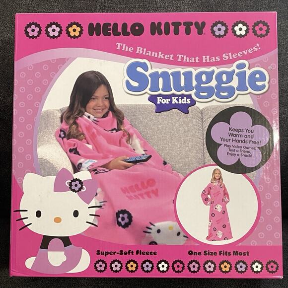 Hello Kitty Snuggie For Kids Fleece Blanket - Picture 1 of 3